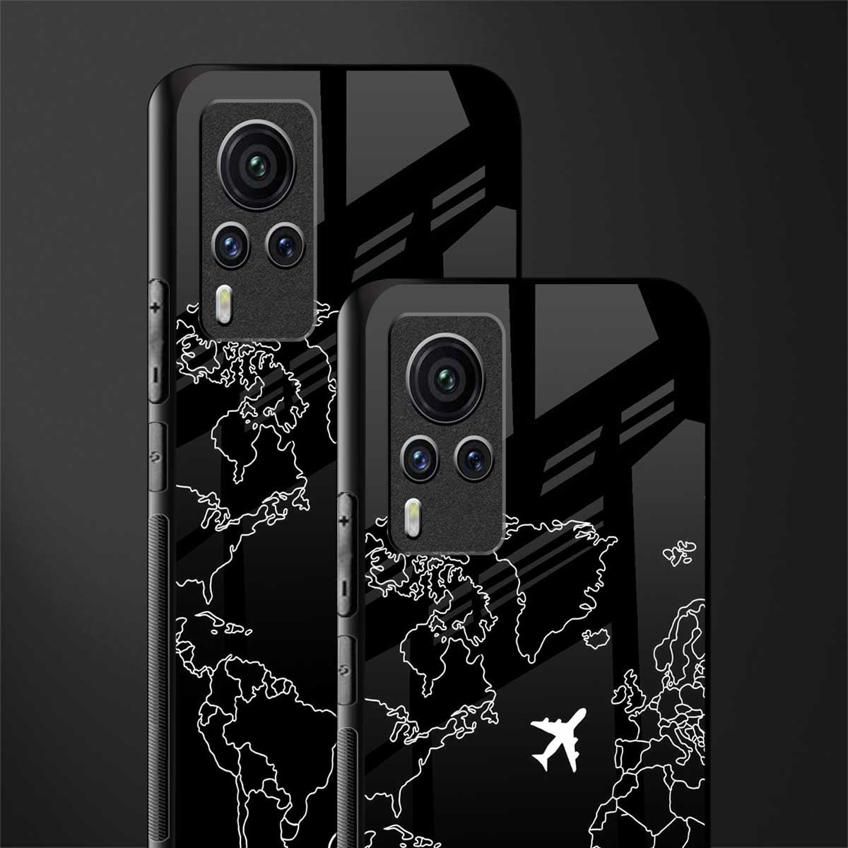 airplane flying wanderlust glass case for vivo x60 pro image-2