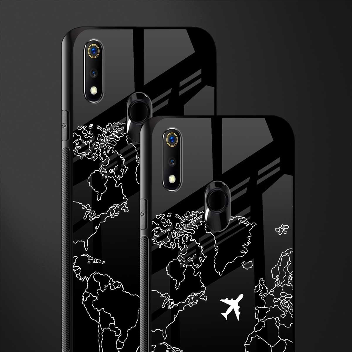 airplane flying wanderlust glass case for realme 3i image-2