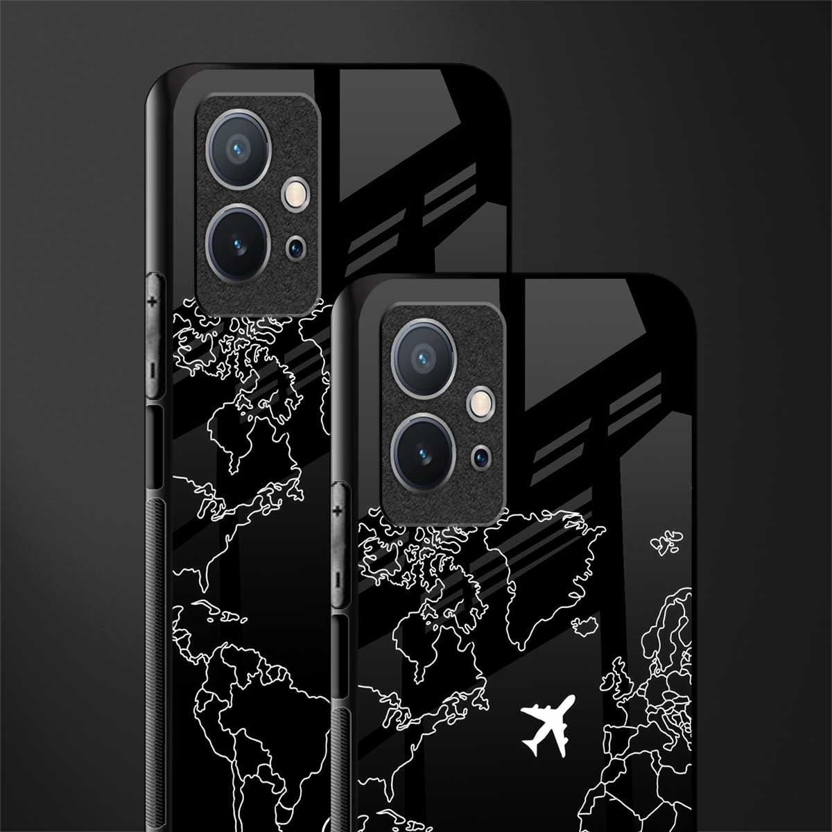 airplane flying wanderlust glass case for vivo y75 5g image-2