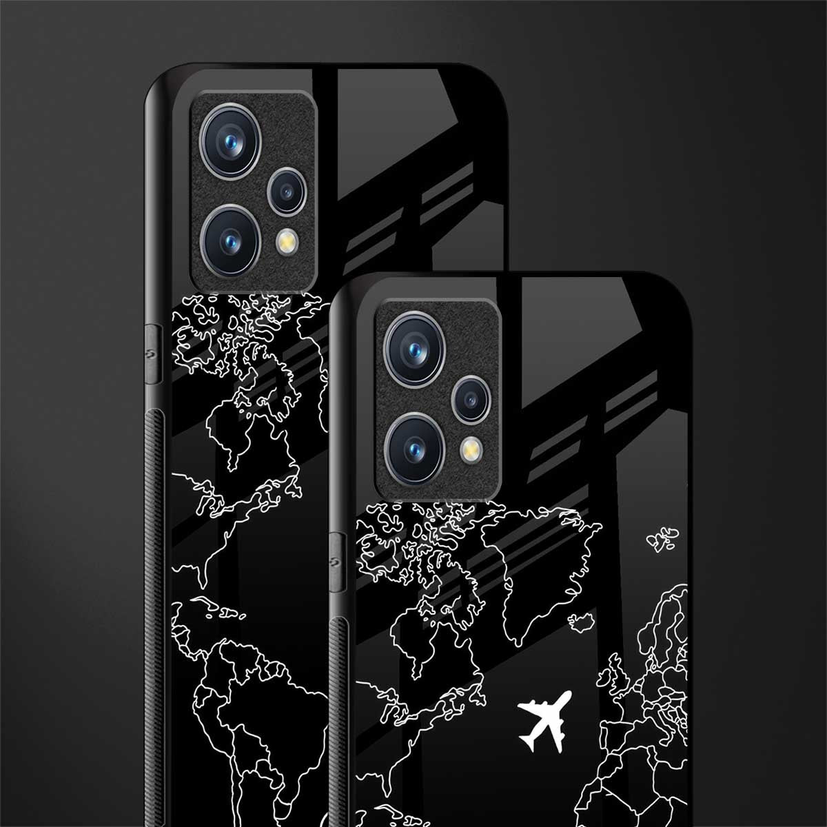 airplane flying wanderlust glass case for realme 9 pro plus 5g image-2