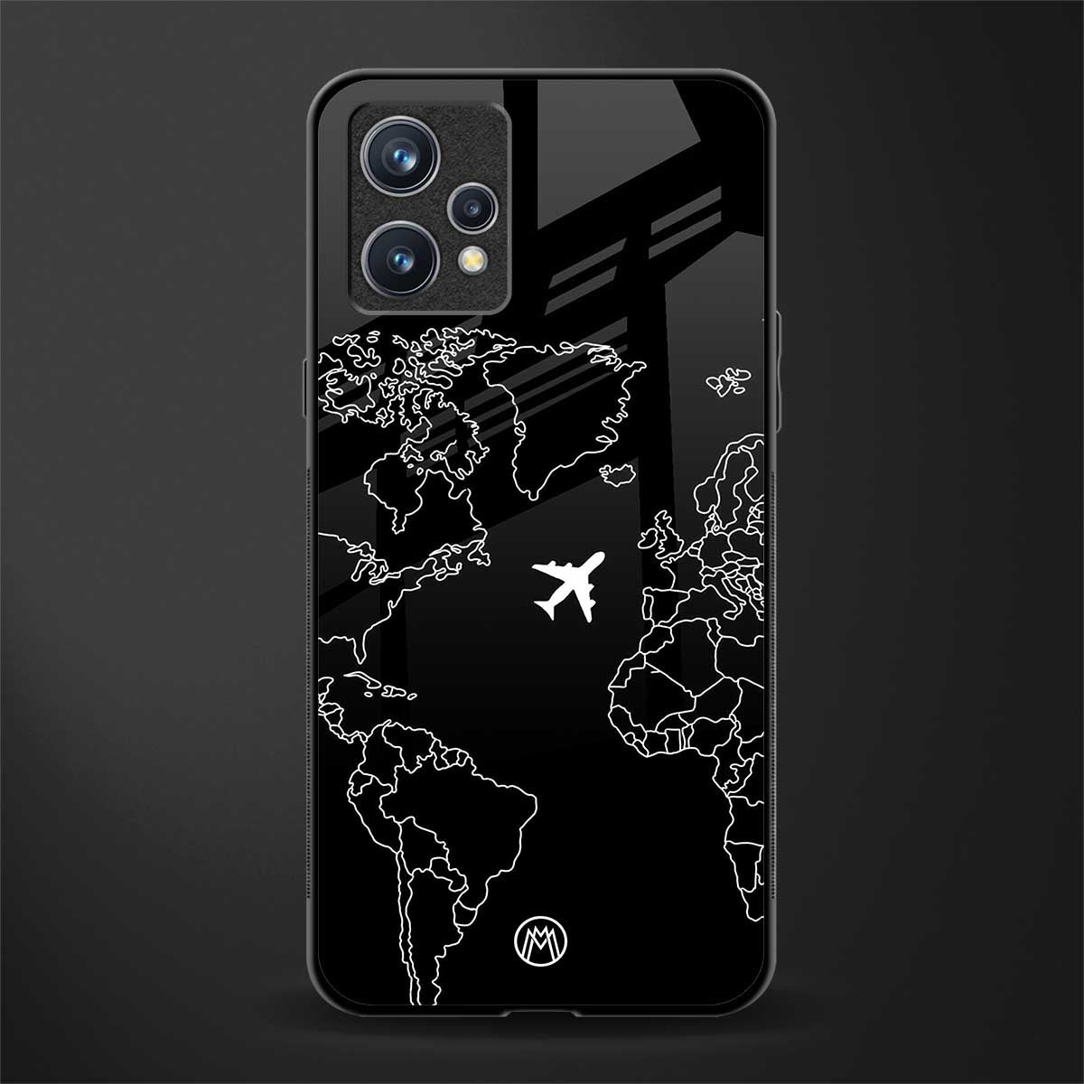 airplane flying wanderlust glass case for realme 9 pro plus 5g image