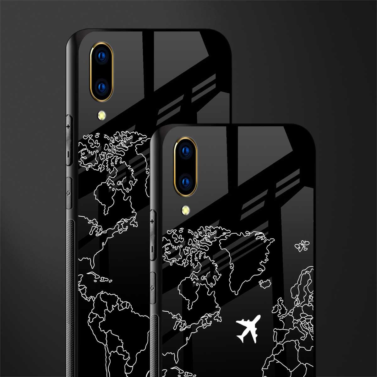 airplane flying wanderlust glass case for vivo v11 pro image-2