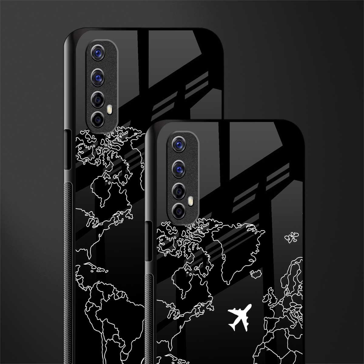 airplane flying wanderlust glass case for realme 7 image-2