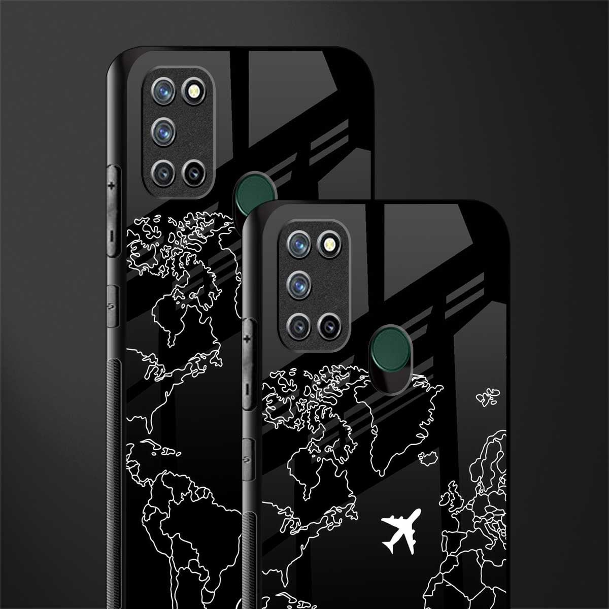 airplane flying wanderlust glass case for realme 7i image-2