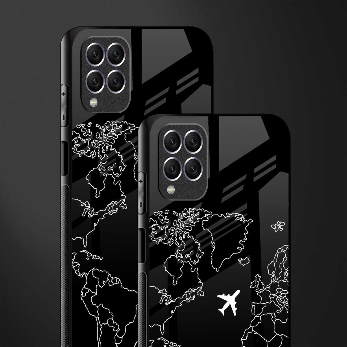 airplane flying wanderlust glass case for samsung galaxy f62 image-2