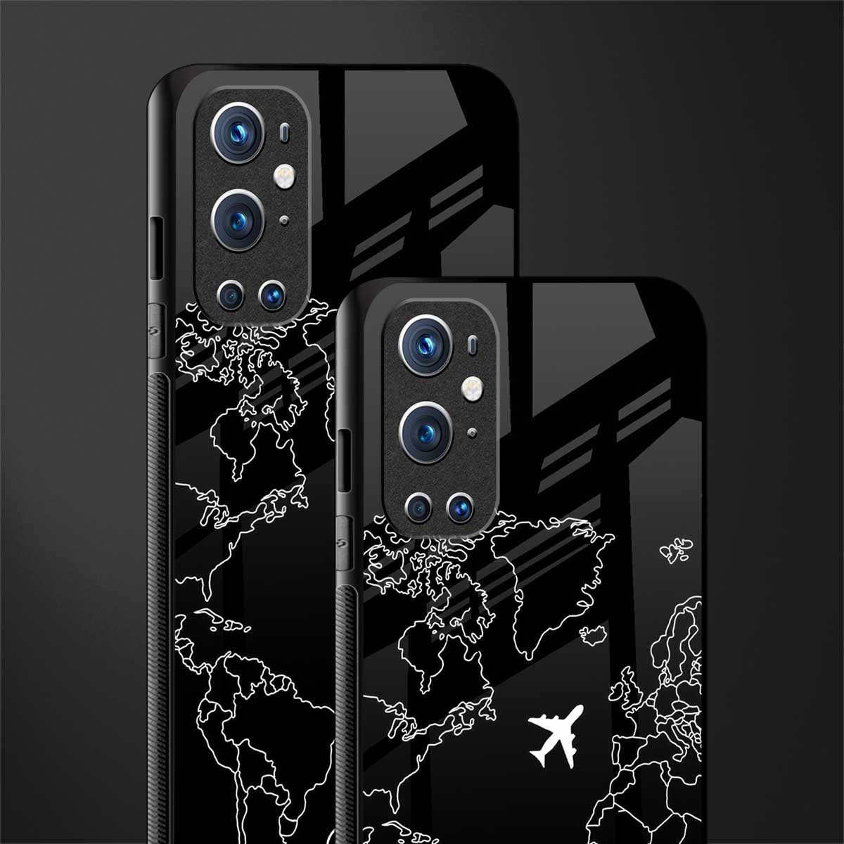 airplane flying wanderlust glass case for oneplus 9 pro image-2
