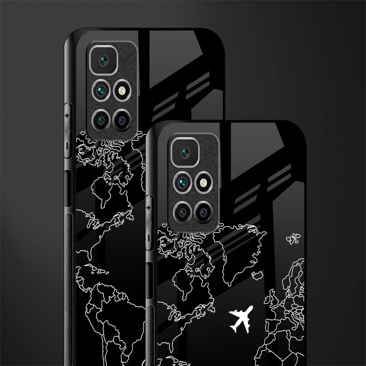 airplane flying wanderlust glass case for redmi 10 prime image-2