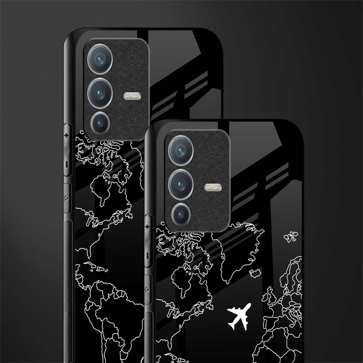 airplane flying wanderlust glass case for vivo v23 pro 5g image-2