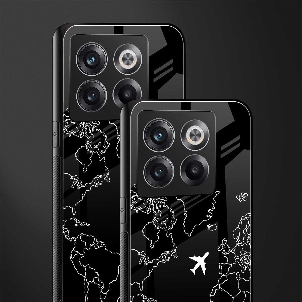airplane flying wanderlust back phone cover | glass case for oneplus 10t
