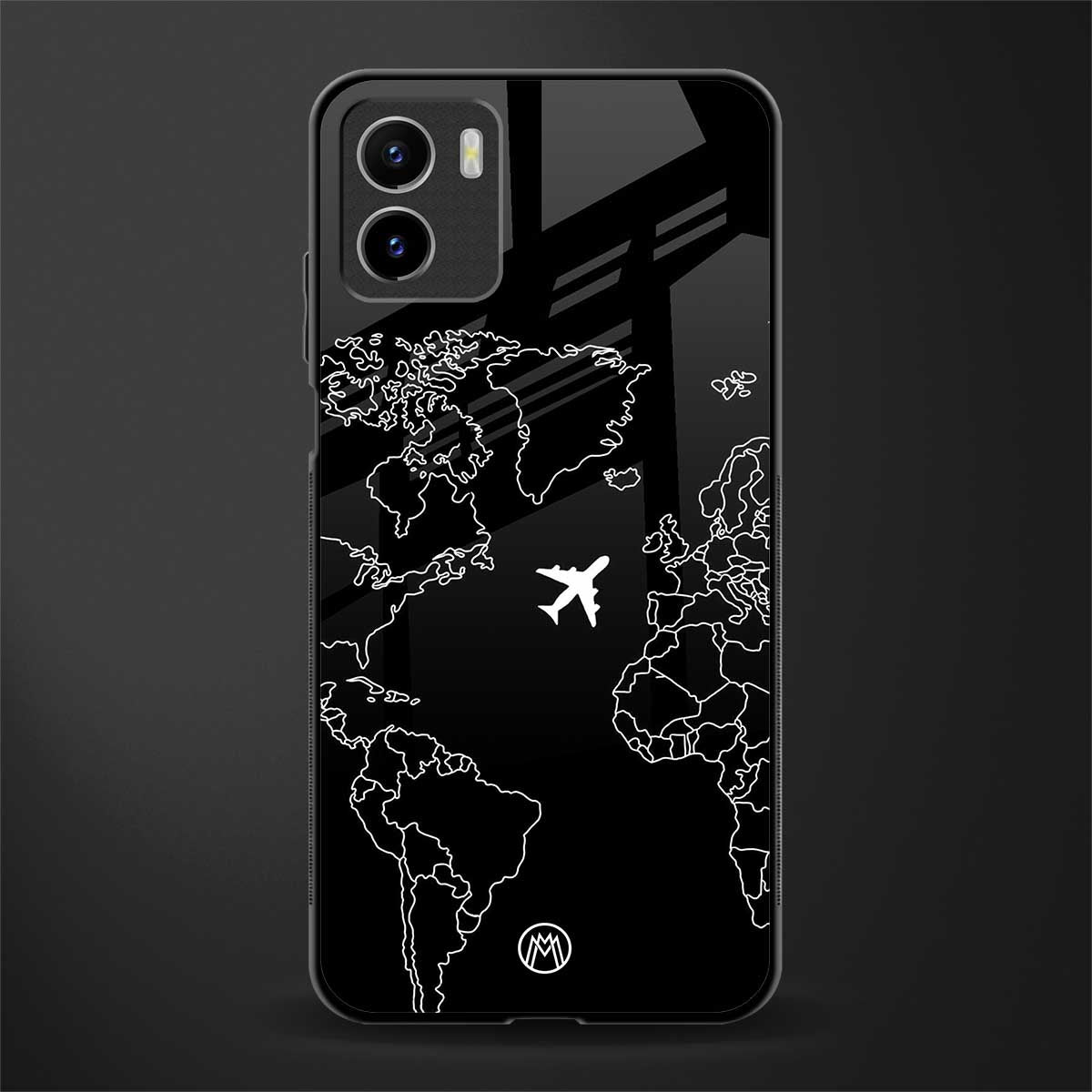 airplane flying wanderlust back phone cover | glass case for vivo y72