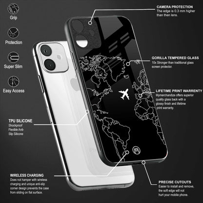 airplane flying wanderlust glass case for oppo a5 2020 image-4