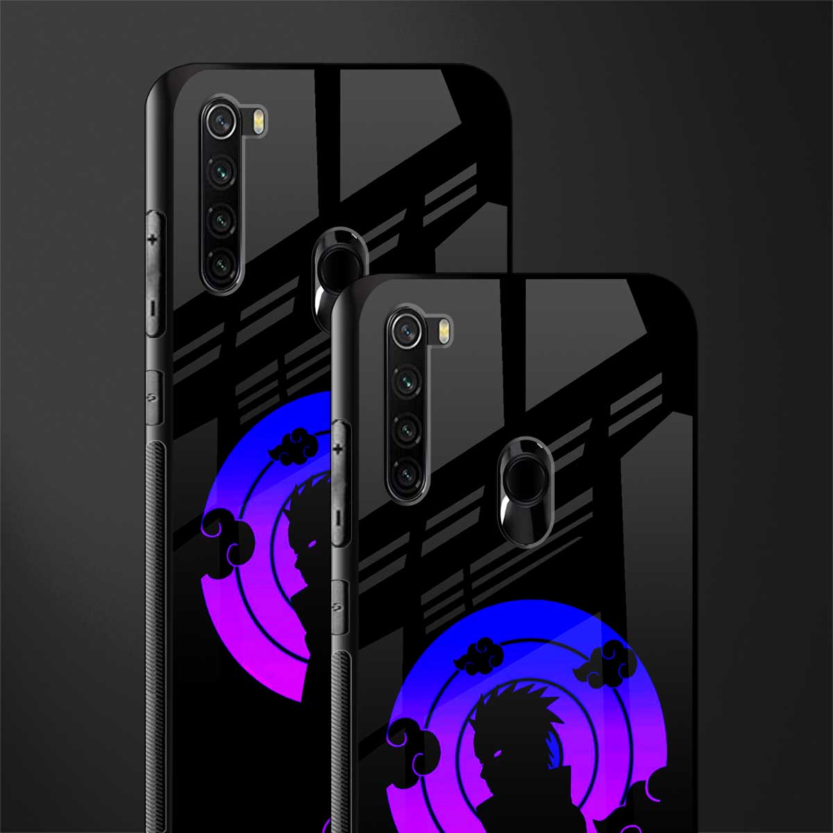akatsuki minimalistic glass case for redmi note 8 image-2
