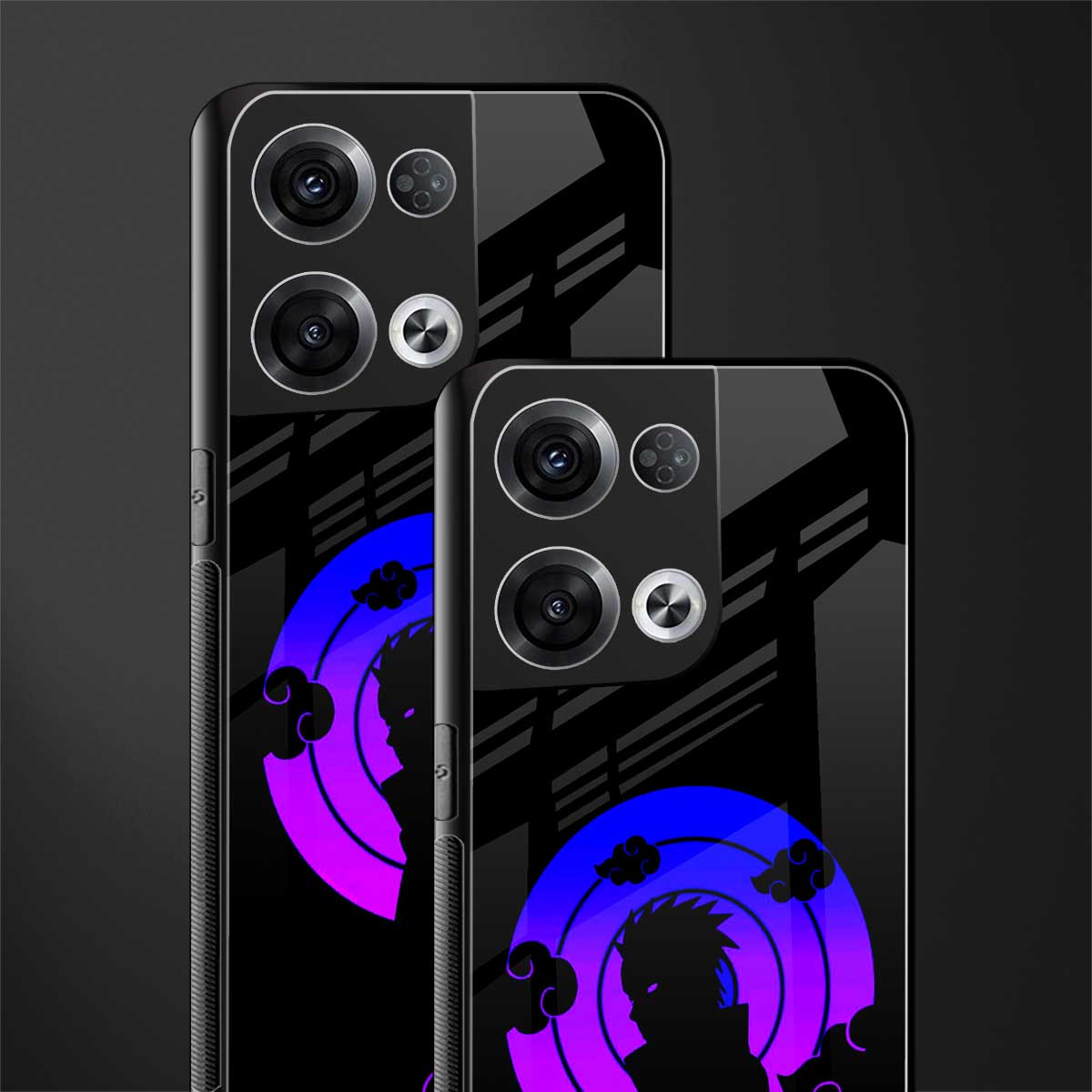 akatsuki minimalistic back phone cover | glass case for oppo reno 8