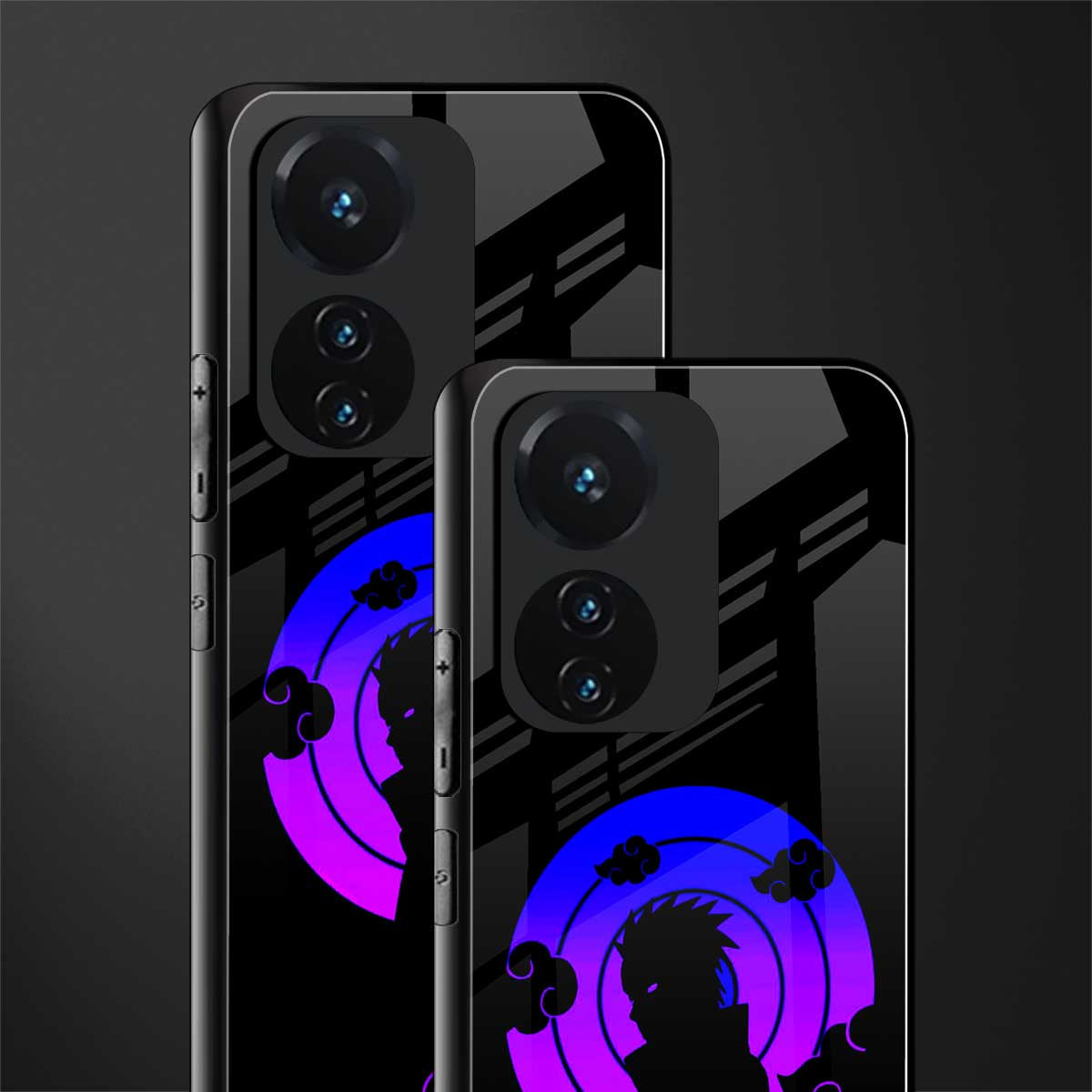 akatsuki minimalistic back phone cover | glass case for vivo t1 44w 4g