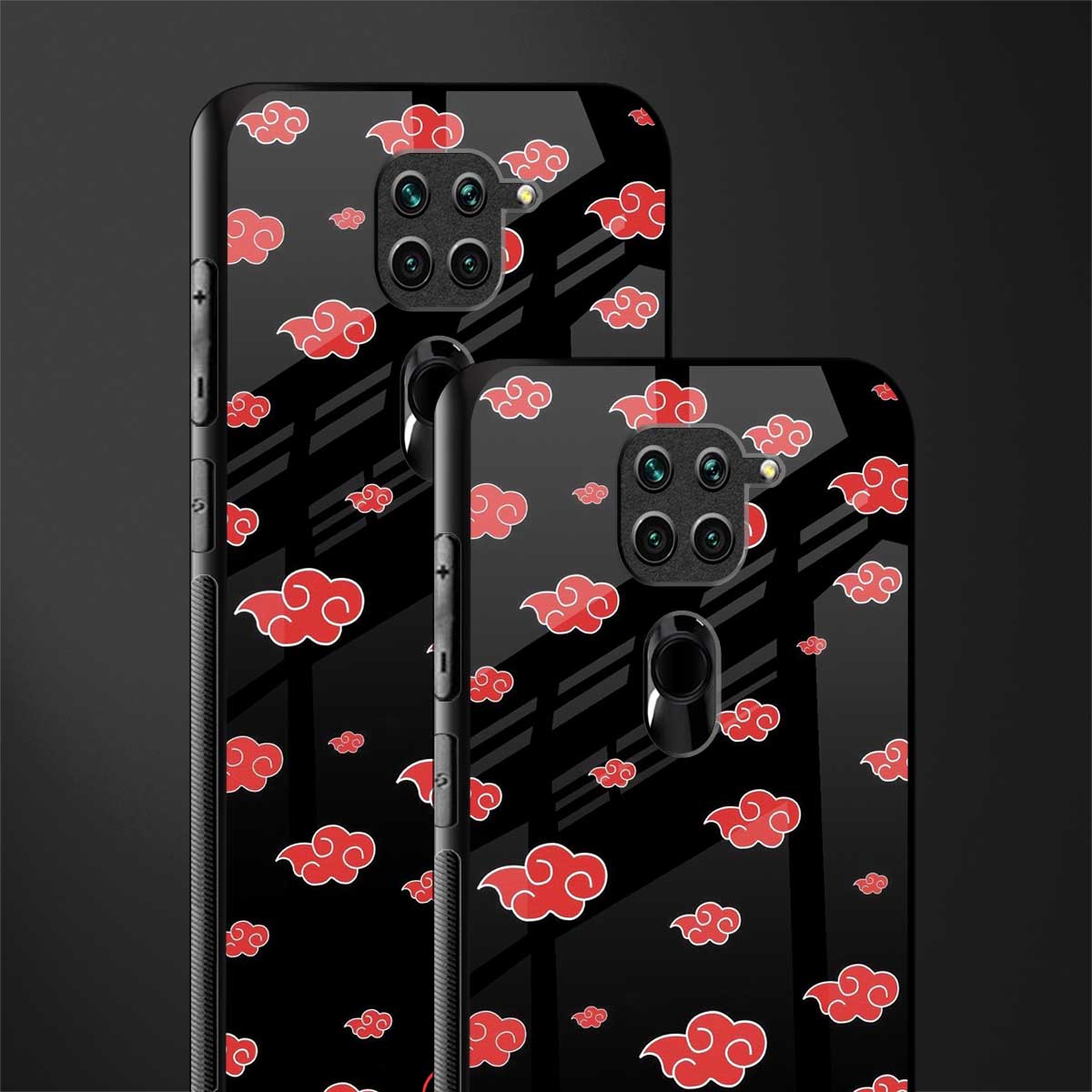 akatsuki naruto anime glass case for redmi note 9 image-2