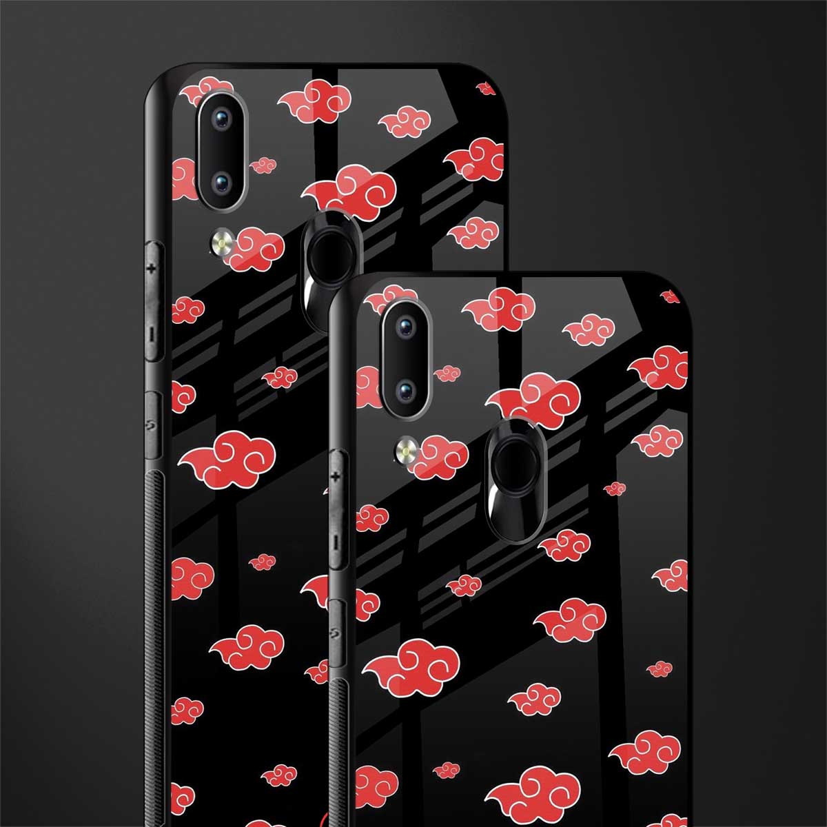 akatsuki naruto anime glass case for vivo y91 image-2