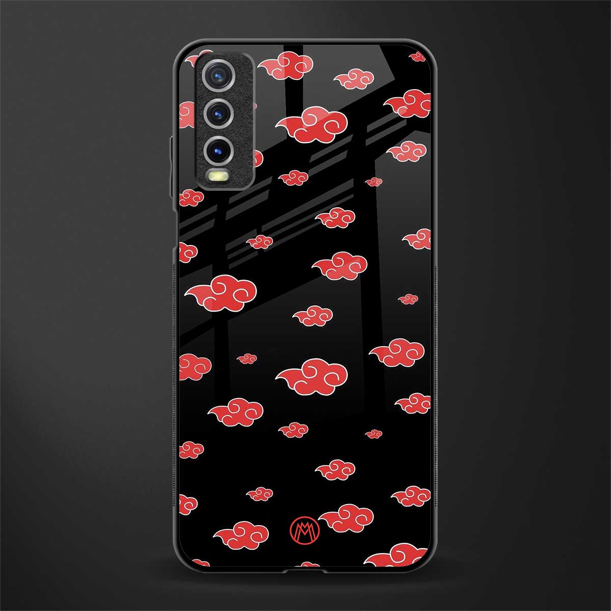 akatsuki naruto anime glass case for vivo y20 image