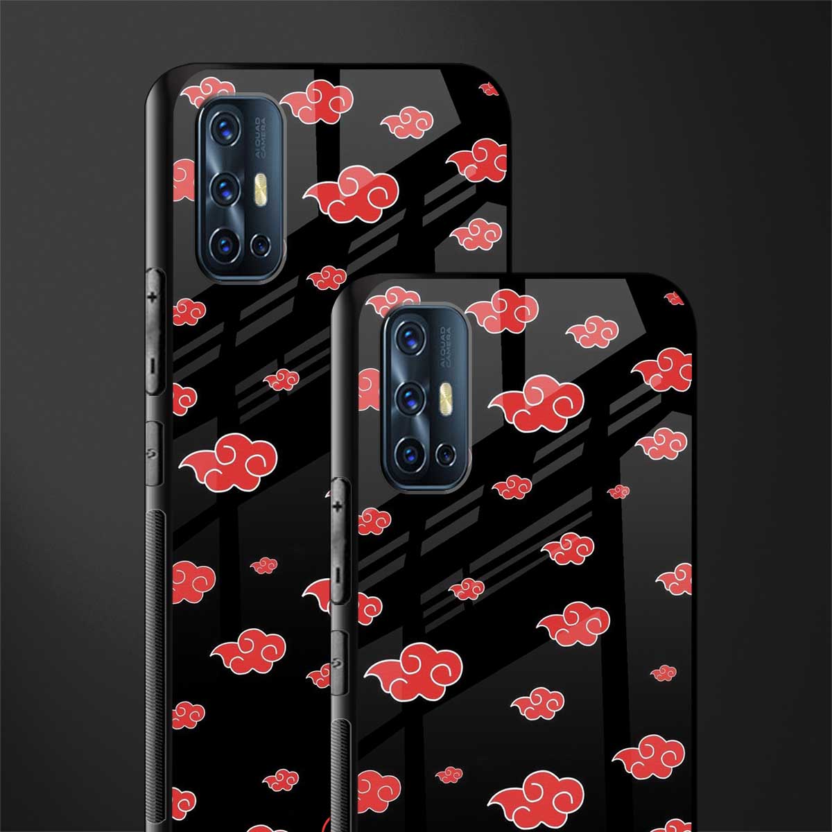 akatsuki naruto anime glass case for vivo v17 image-2