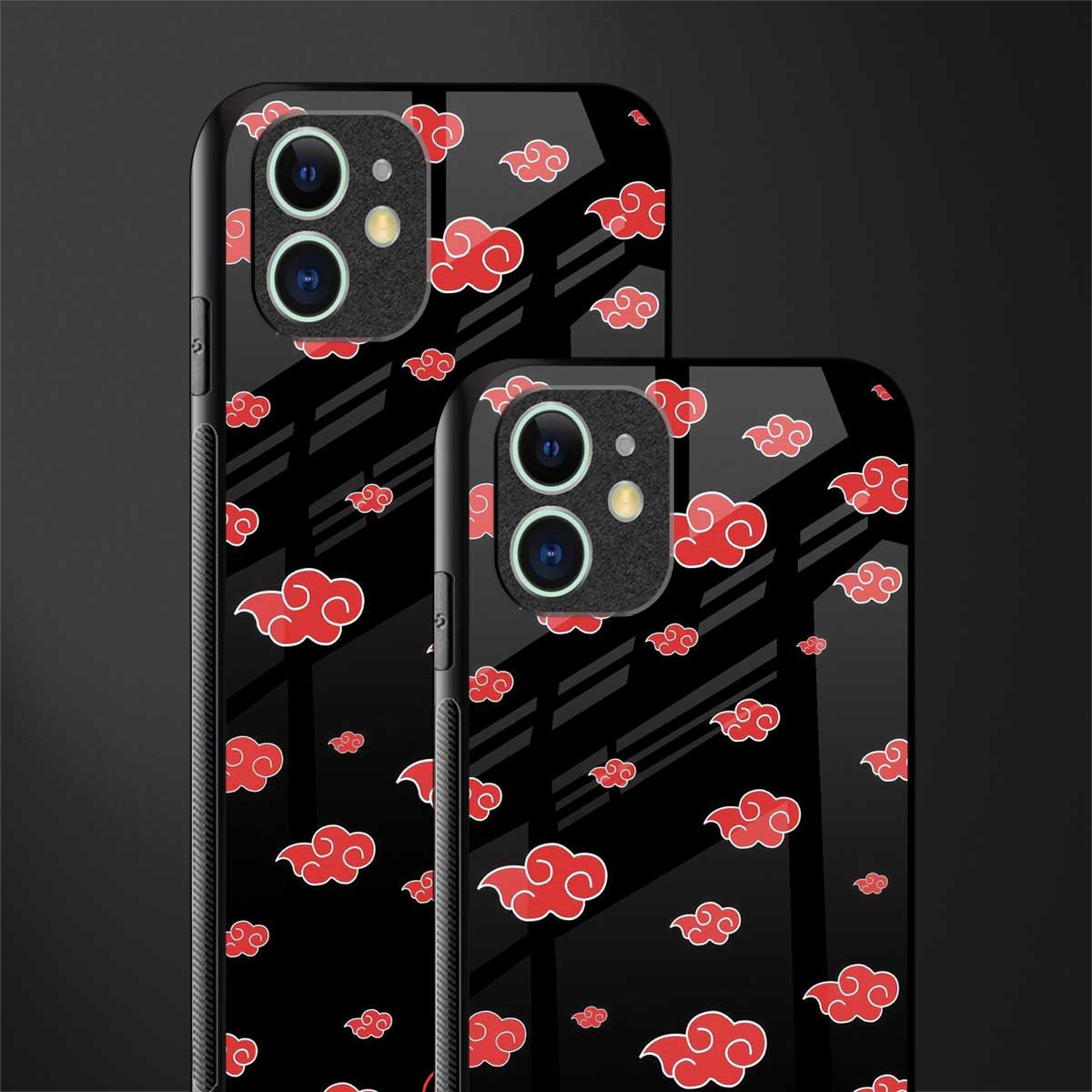 akatsuki naruto anime glass case for iphone 12 image-2