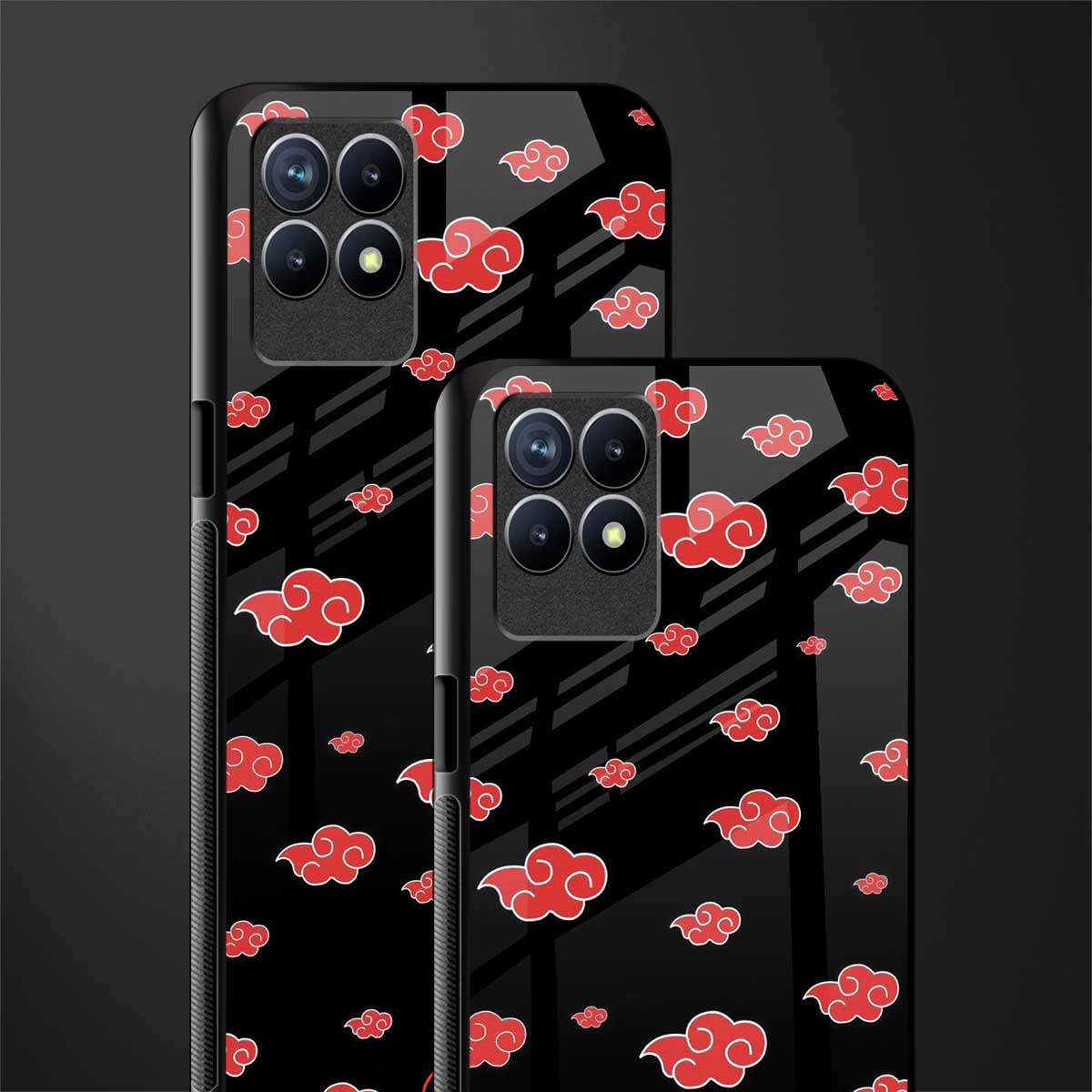 akatsuki naruto anime glass case for realme 8i image-2