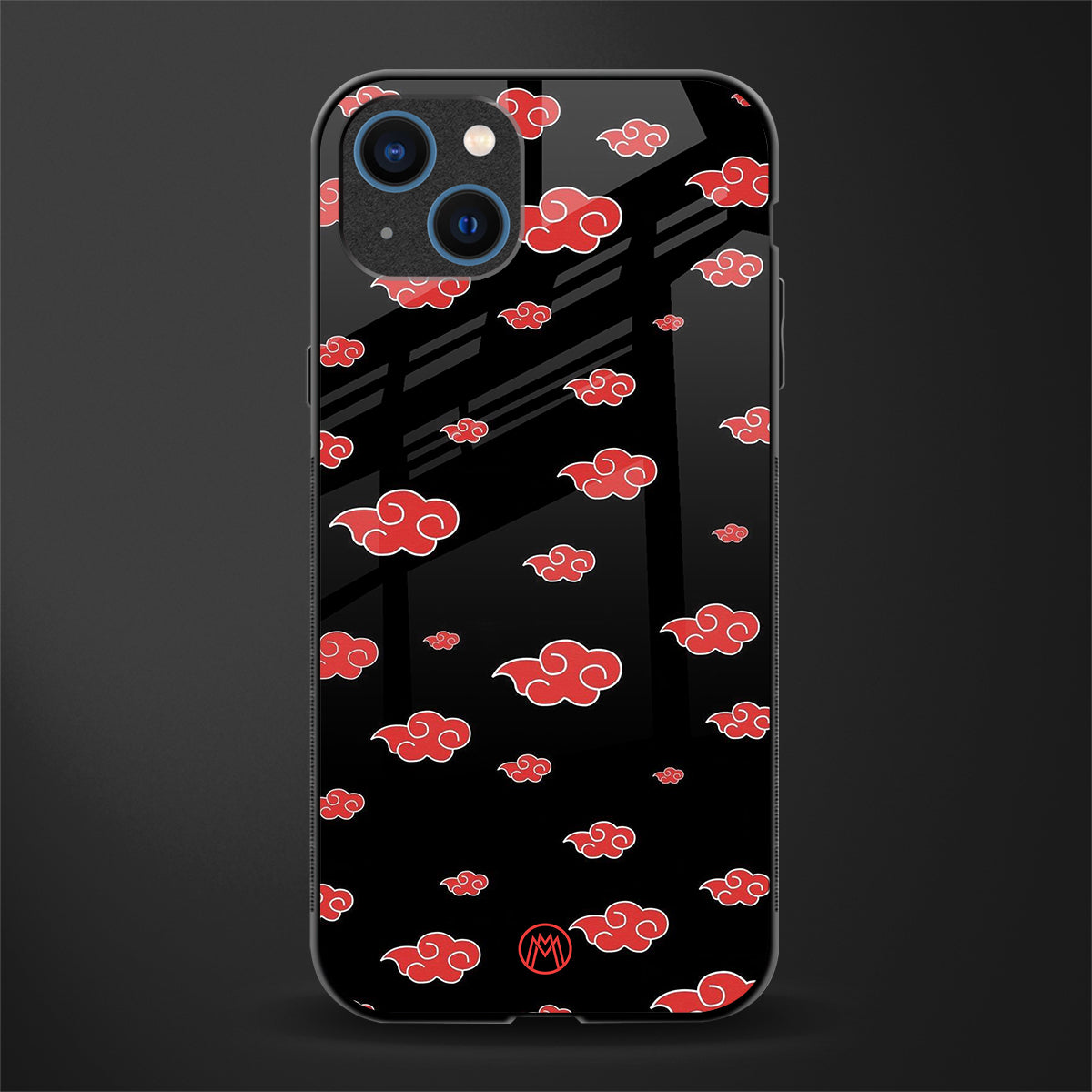 Akatsuki Naruto Anime Phone Cover for iPhone 14 Plus Glass Case