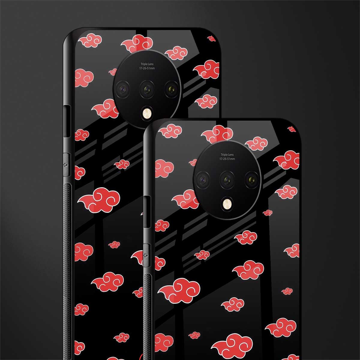 akatsuki naruto anime glass case for oneplus 7t image-2