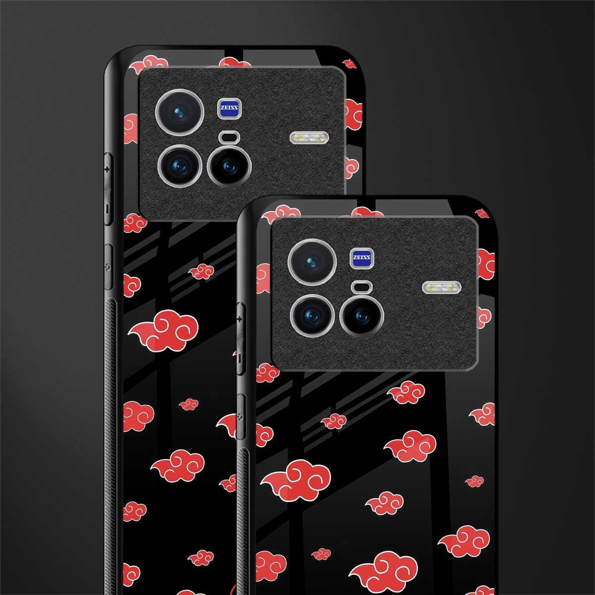 akatsuki naruto anime glass case for vivo x80 image-2