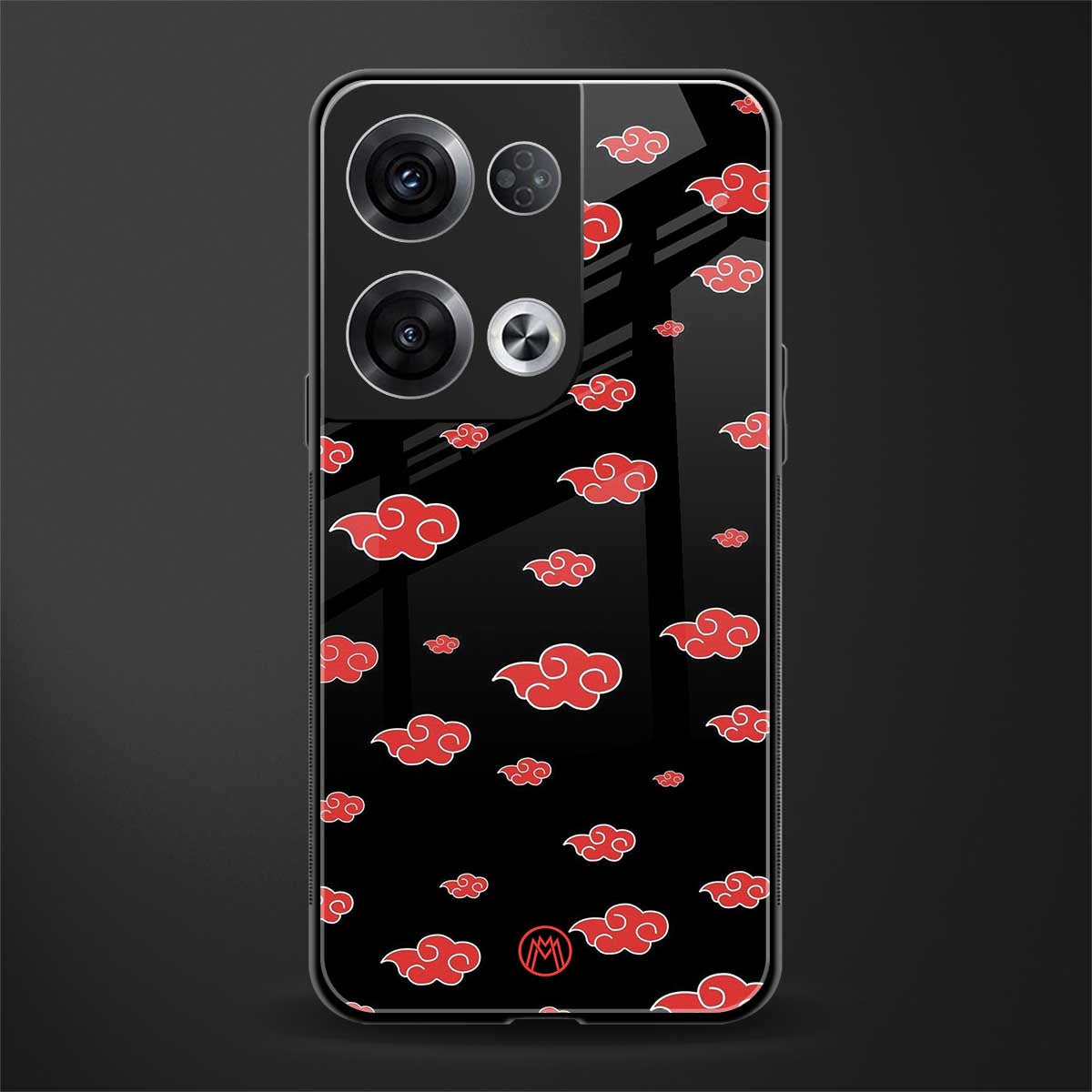 akatsuki naruto anime back phone cover | glass case for oppo reno 8 pro