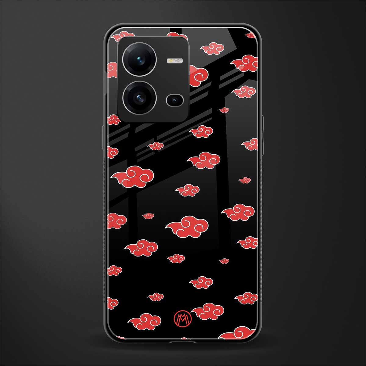 akatsuki naruto anime back phone cover | glass case for vivo v25-5g