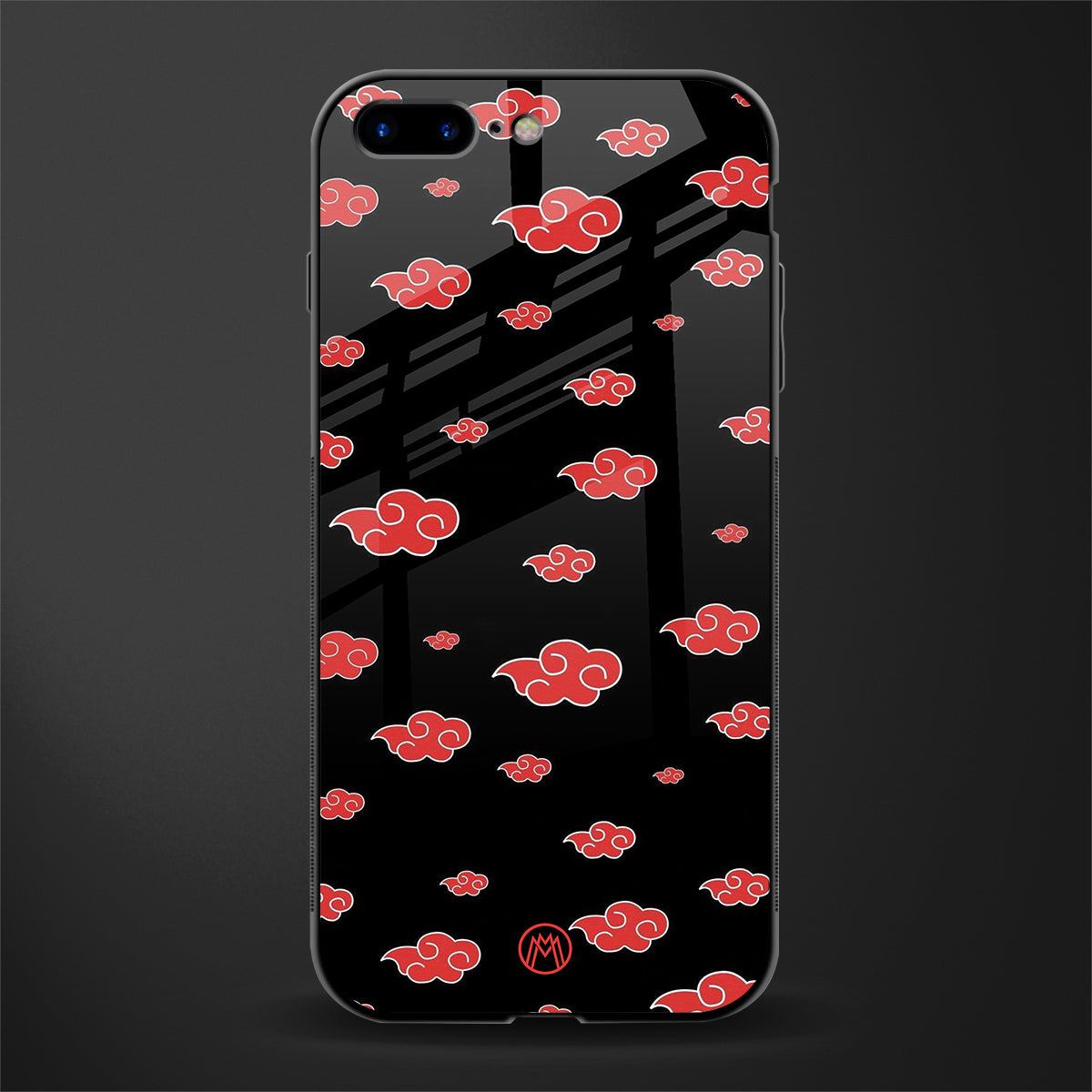 Akatsuki Naruto Anime Phone Case for IPhone 8 Plus Glass Case