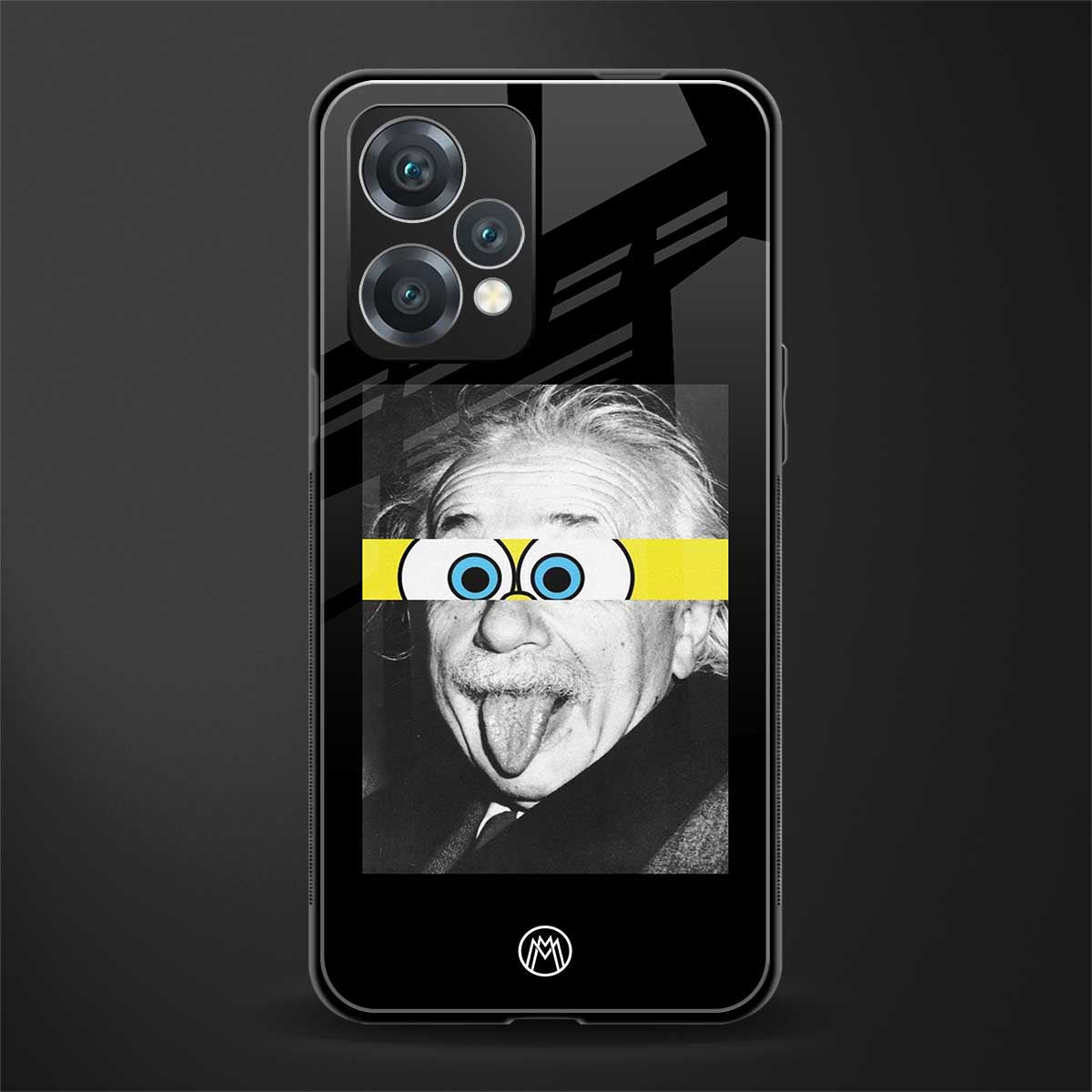 albert einstein spongebob squarepants back phone cover | glass case for oneplus nord ce 2 lite 5g