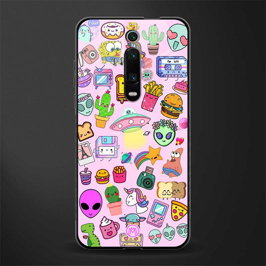 alien stickers studio glass case for redmi k20 image