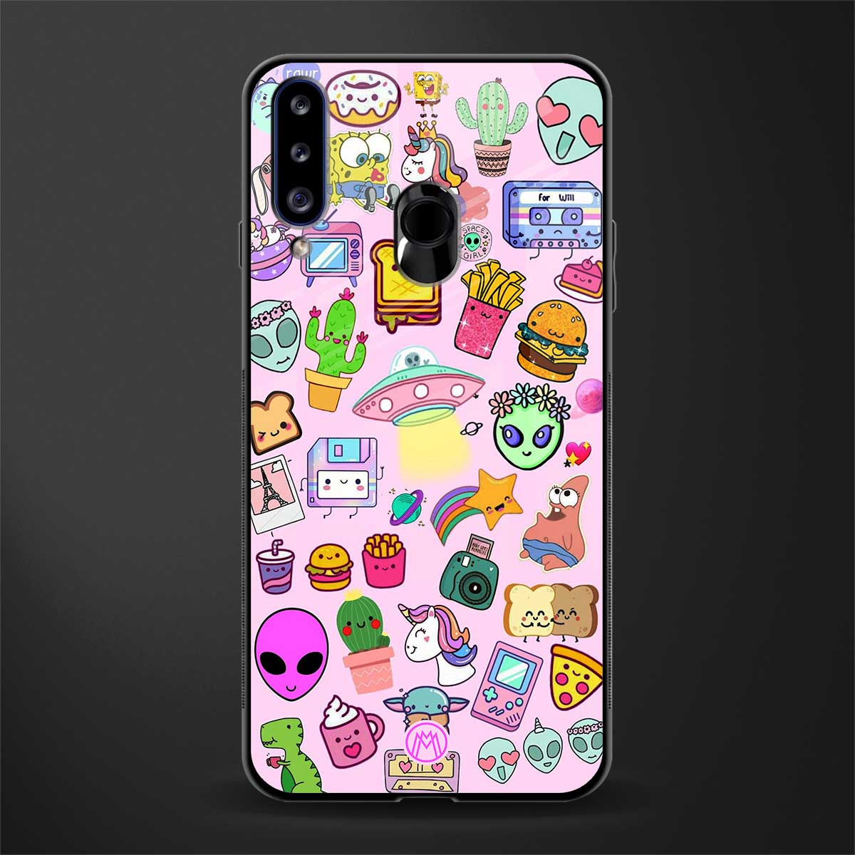 alien stickers studio glass case for samsung galaxy a20s image