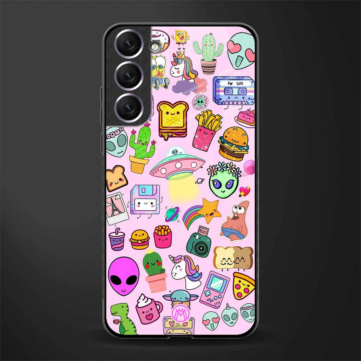 alien stickers studio glass case for samsung galaxy s21 image