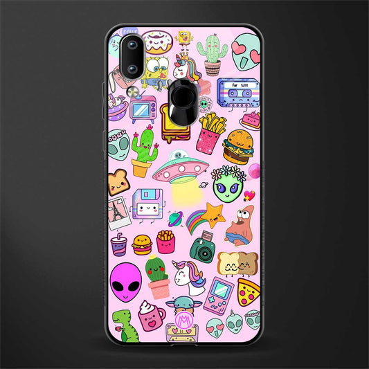 alien stickers studio glass case for vivo y91 image