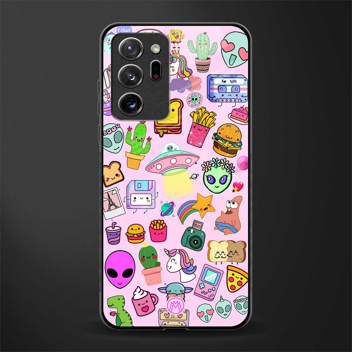 alien stickers studio glass case for samsung galaxy note 20 ultra 5g image