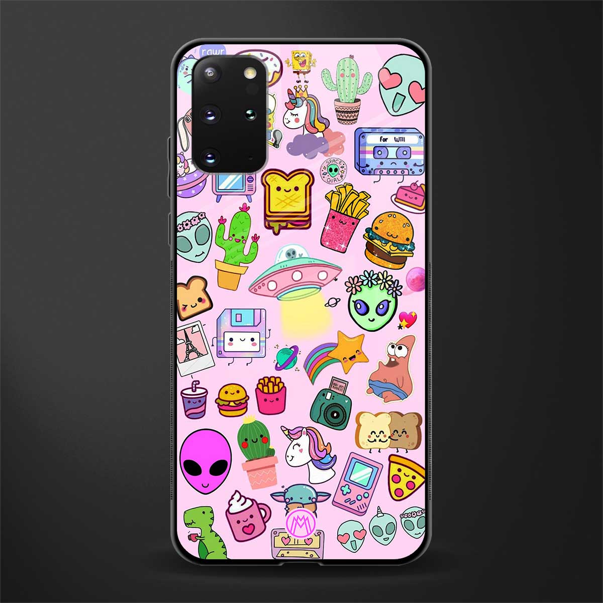 alien stickers studio glass case for samsung galaxy s20 plus image