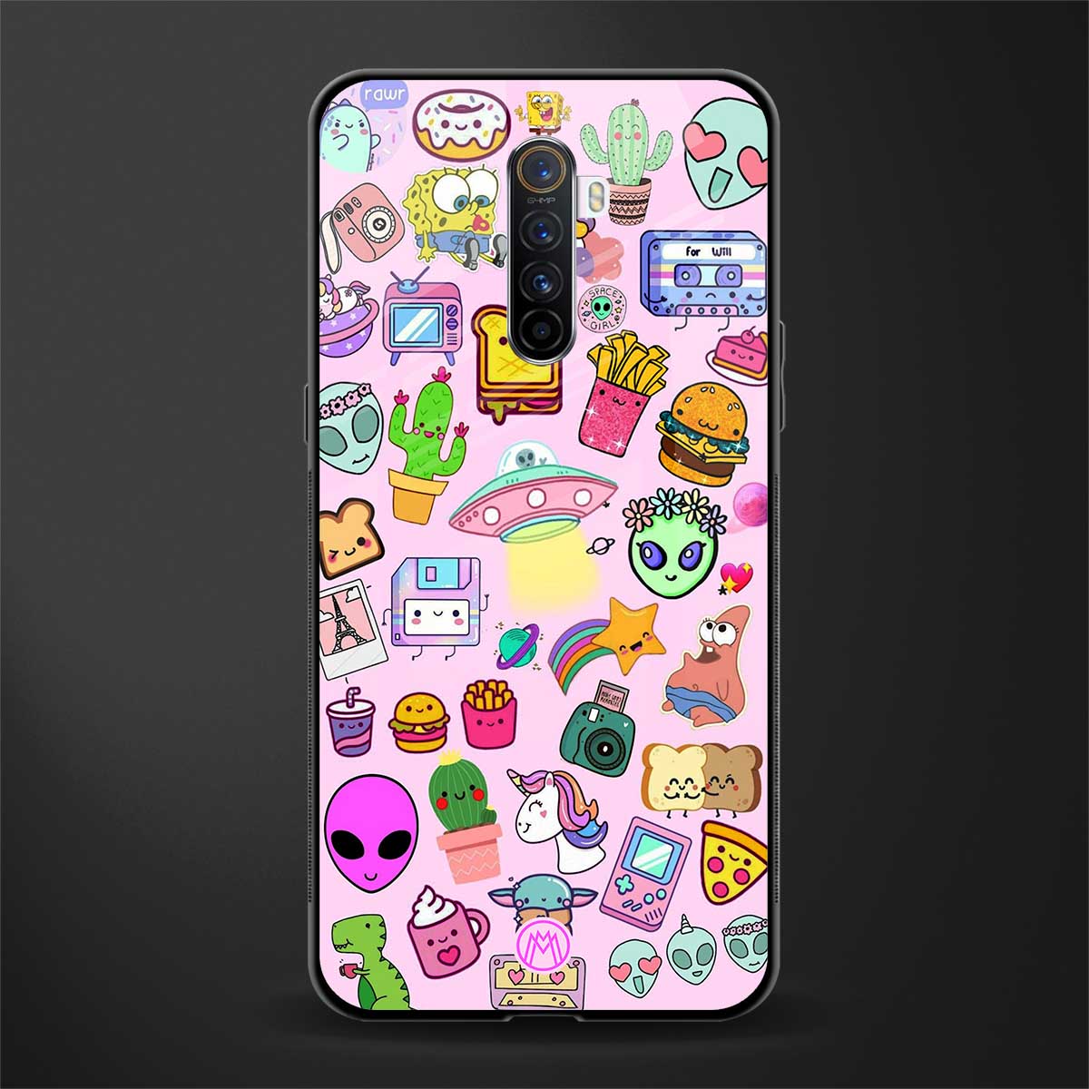 alien stickers studio glass case for realme x2 pro image