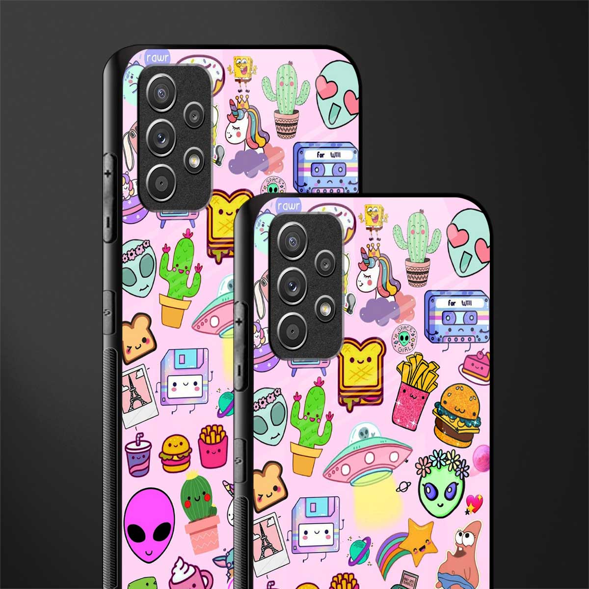 alien stickers studio glass case for samsung galaxy a32 4g image-2