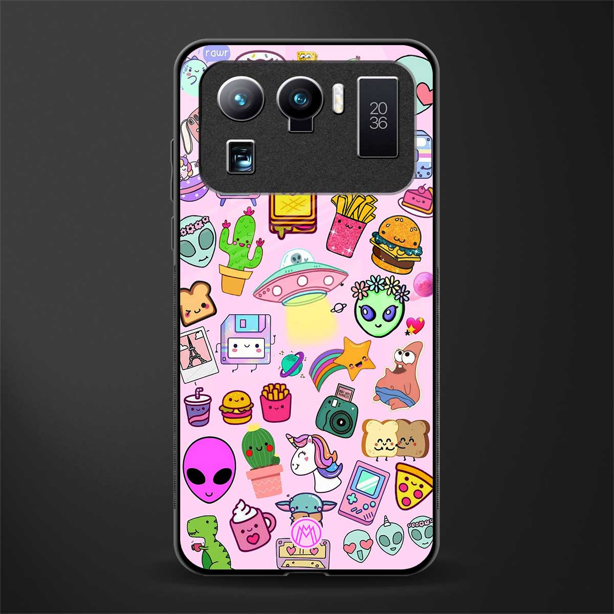 alien stickers studio glass case for mi 11 ultra 5g image