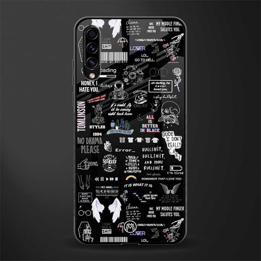 all is better in black glass case for samsung galaxy a50s image