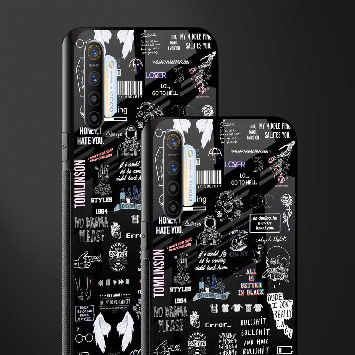 all is better in black glass case for realme x2 image-2