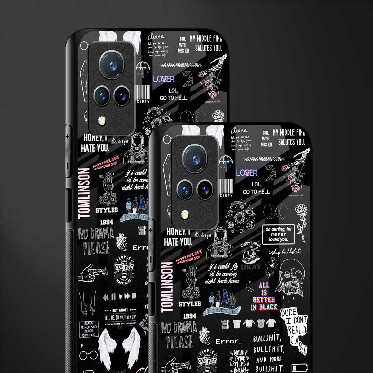 all is better in black glass case for vivo v21 5g image-2