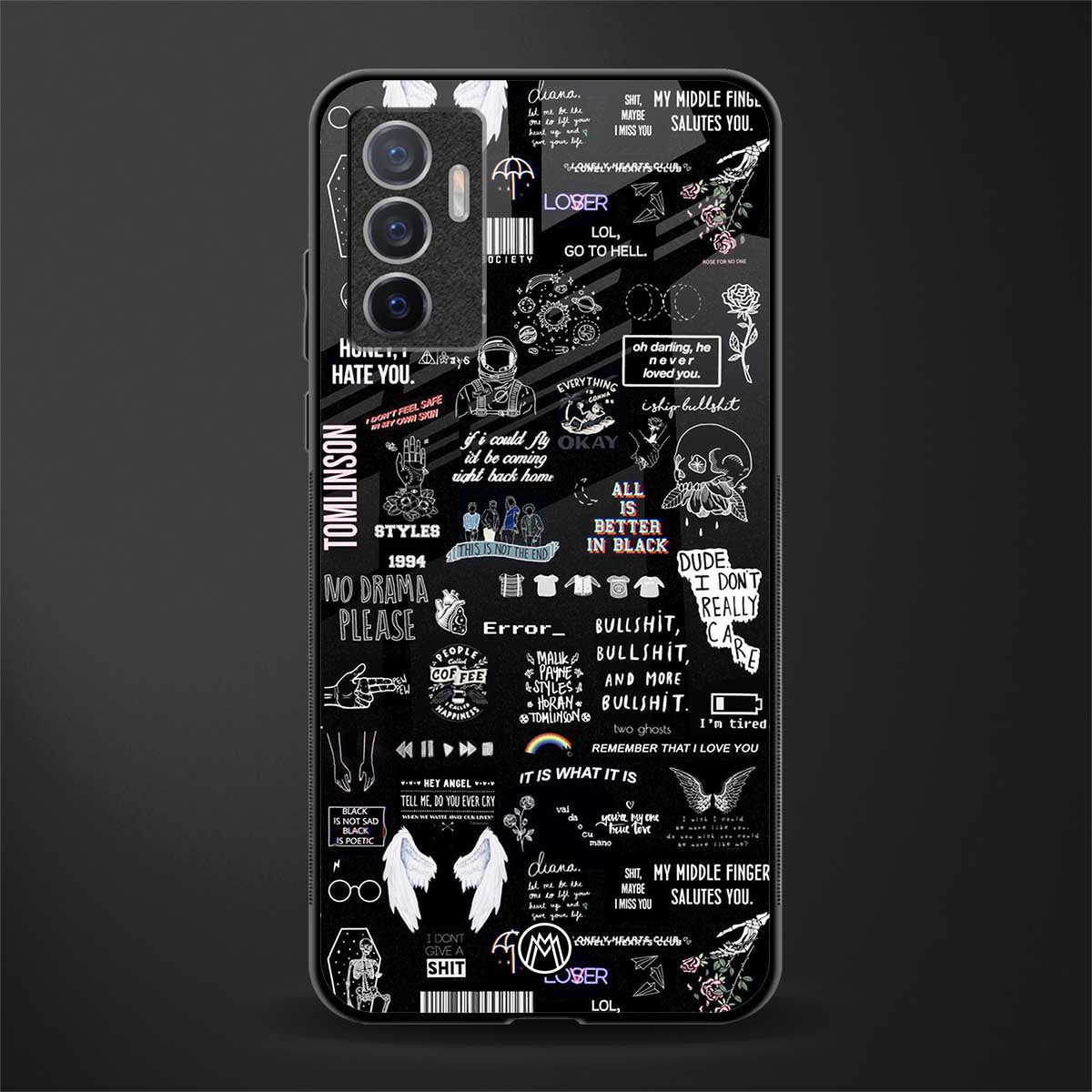 all is better in black glass case for vivo v23e image