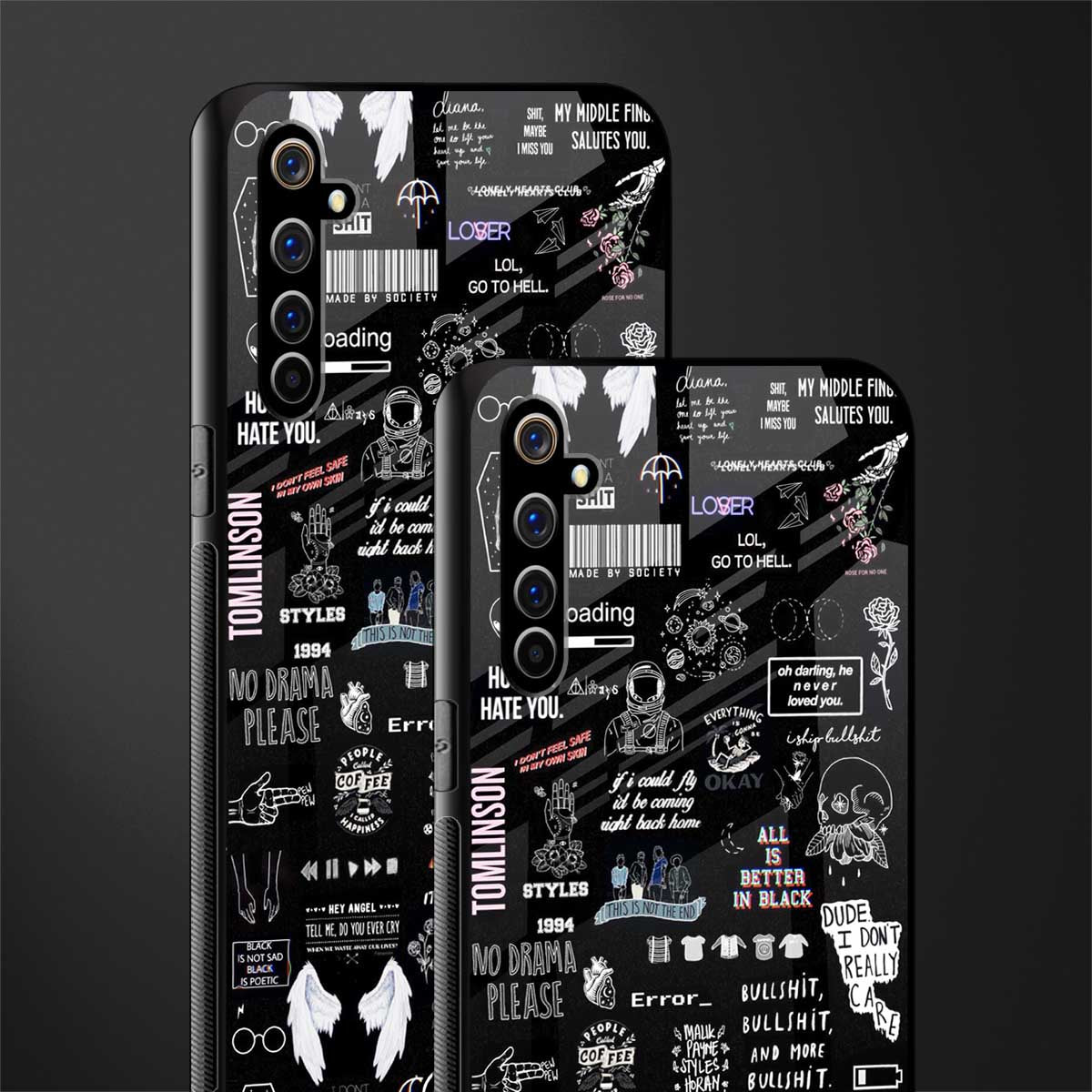 all is better in black glass case for realme x50 pro image-2