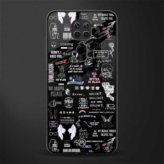 all is better in black glass case for redmi note 9 image