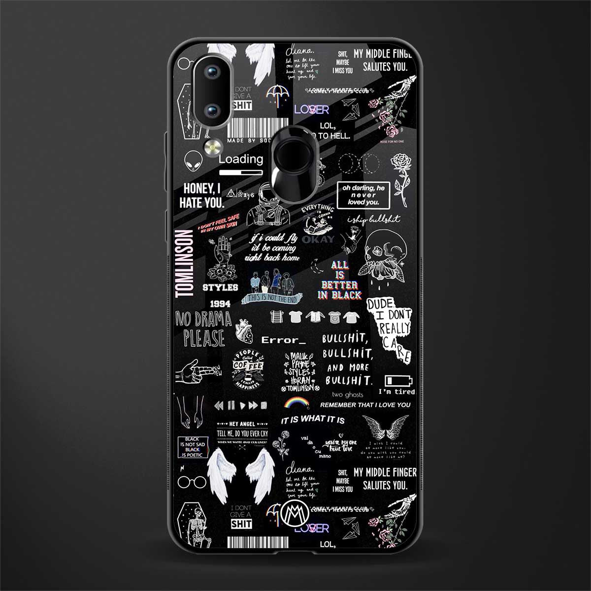 all is better in black glass case for vivo y91 image