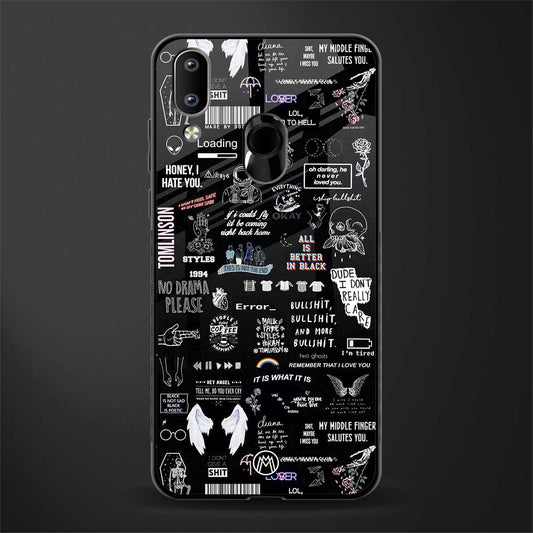 all is better in black glass case for vivo y91 image