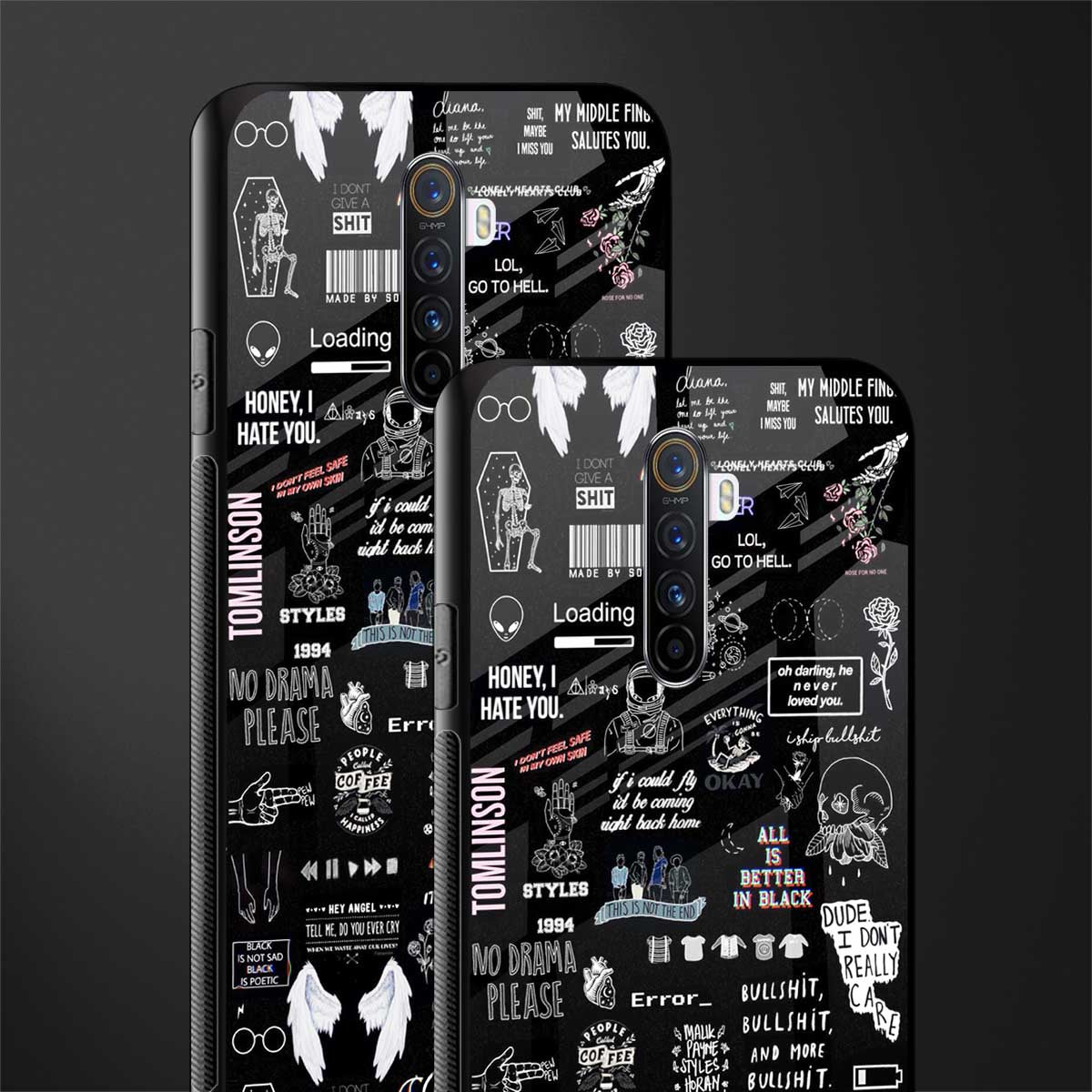 all is better in black glass case for realme x2 pro image-2