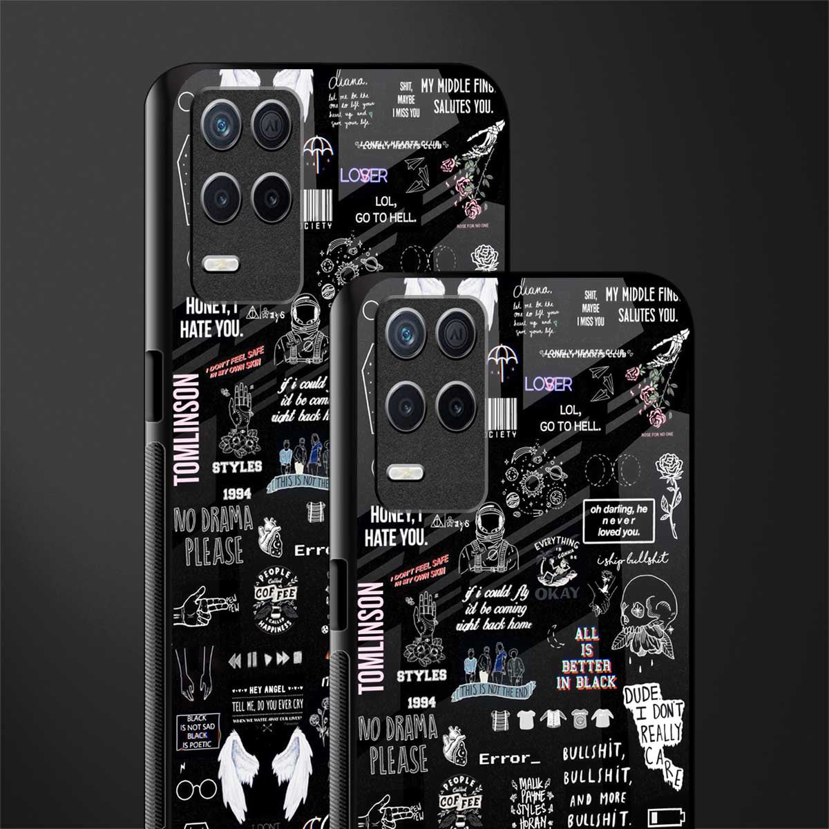 all is better in black glass case for realme narzo 30 5g image-2